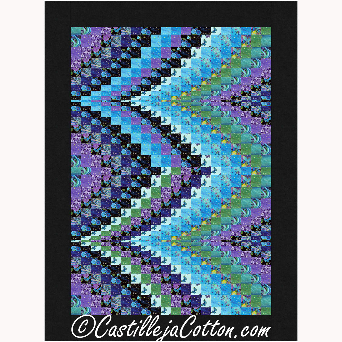 Bargello Peaks Utopia Downloadable Pattern By Castilleja Cotton