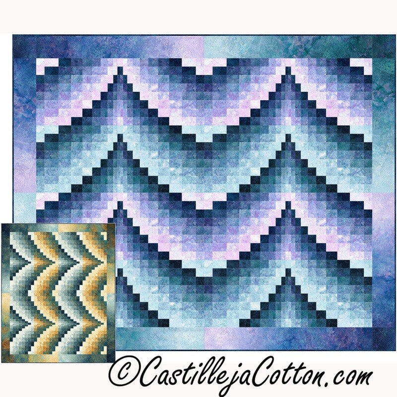 Double Rising Peaks Downloadable Pattern By Castilleja Cotton