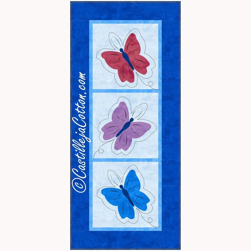 Batik Butterflies 3 Downloadable Pattern By Castilleja Cotton