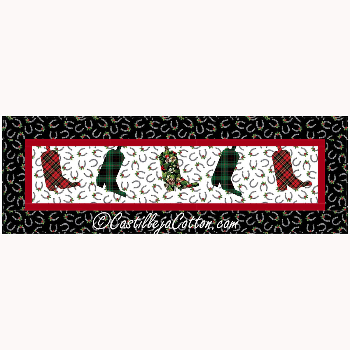 Christmas Boots Downloadable Pattern By Castilleja Cotton