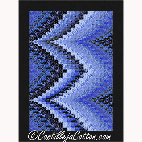 Bargello Peaks Sapphire Downloadable Pattern By Castilleja Cotton