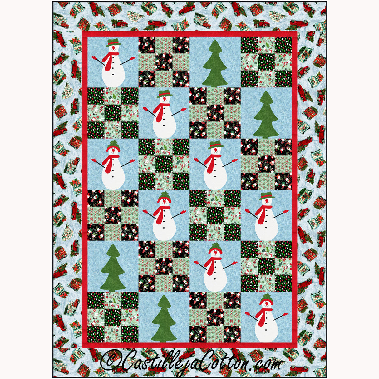 Snow Folk Festival Downloadable Pattern by Castilleja Cotton