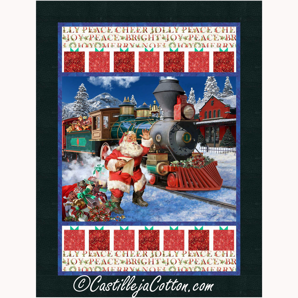 St Nicks Train Downloadable Pattern by Castilleja Cotton