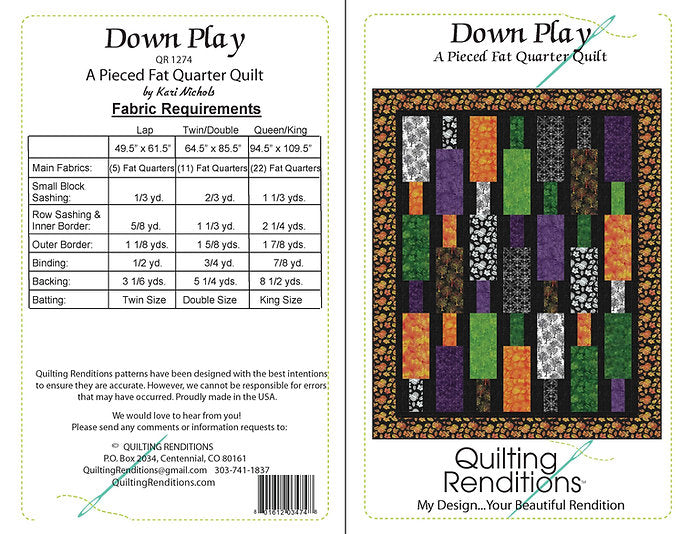 Down Play Downloadable Pattern by Quilting Renditions