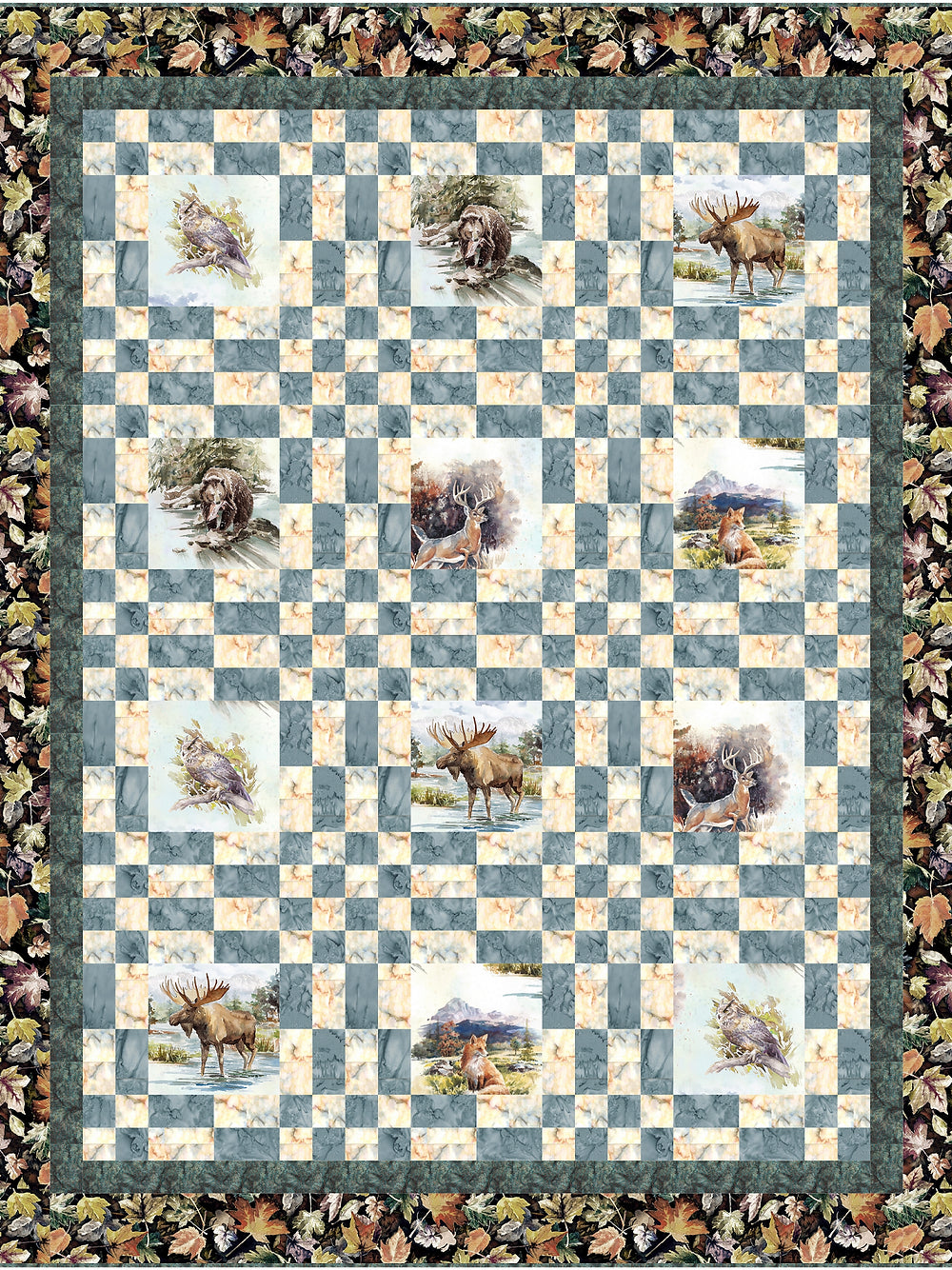 Four Square Quilt Pattern by Quilting Renditions