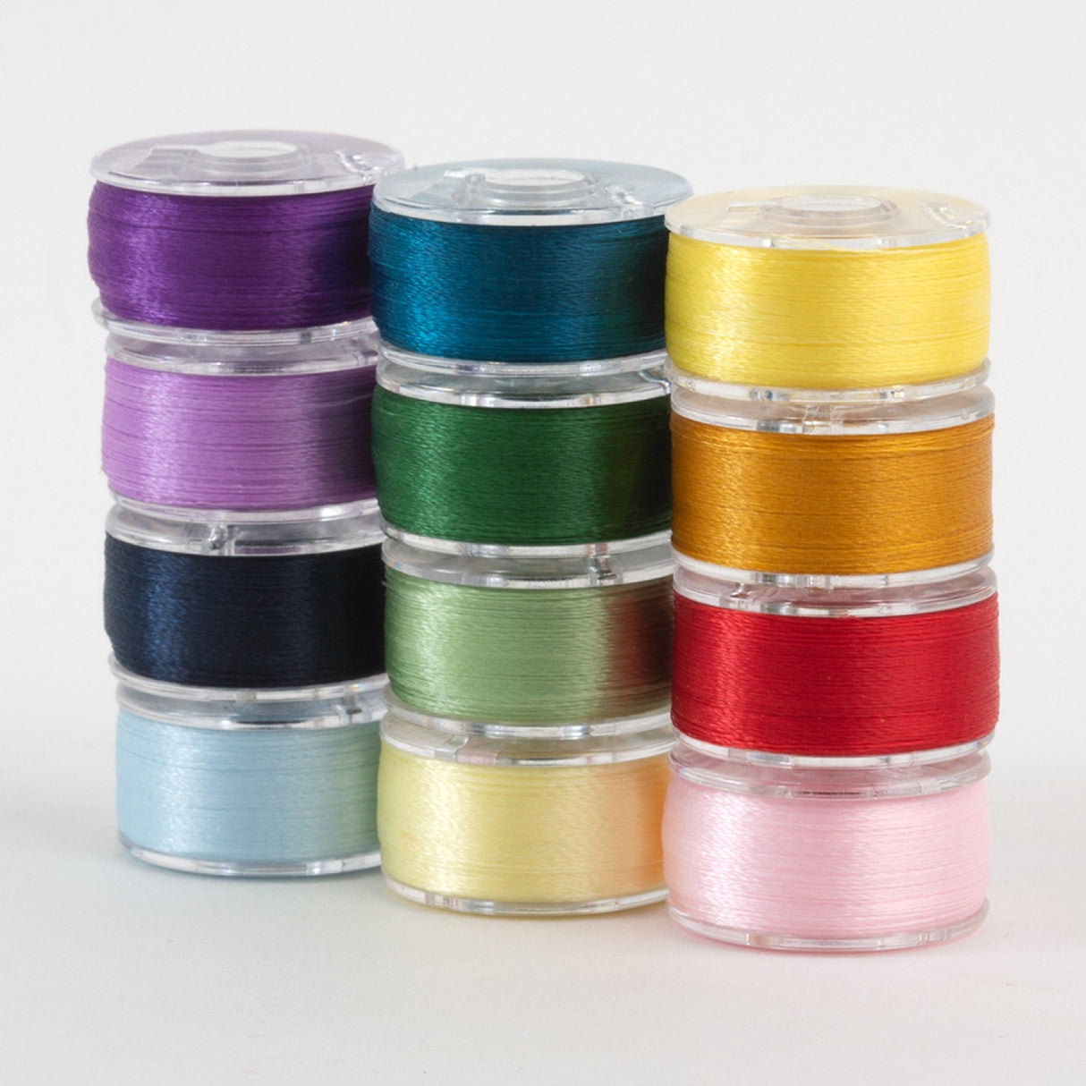 SuperBobs Polyester Bobbin 12pk Class 15 Rainbow