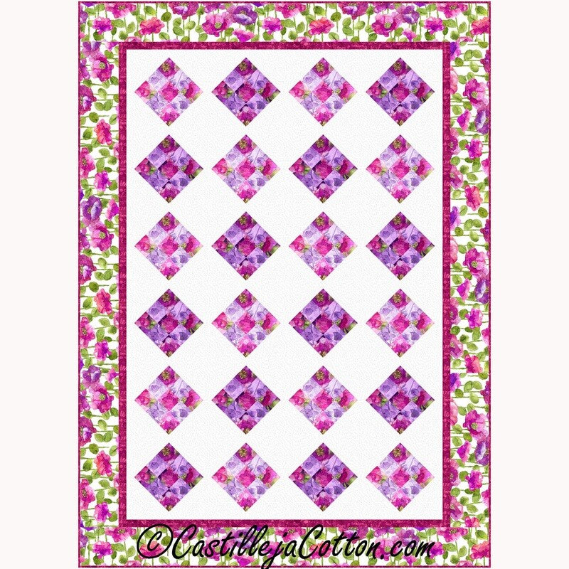 Floating Nine Patch Lap Downloadable Pattern by Castilleja Cotton