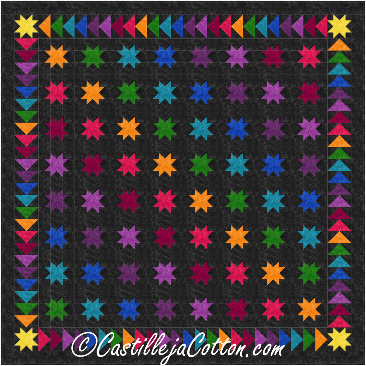 Sew Many Stars Downloadable Pattern By Castilleja Cotton