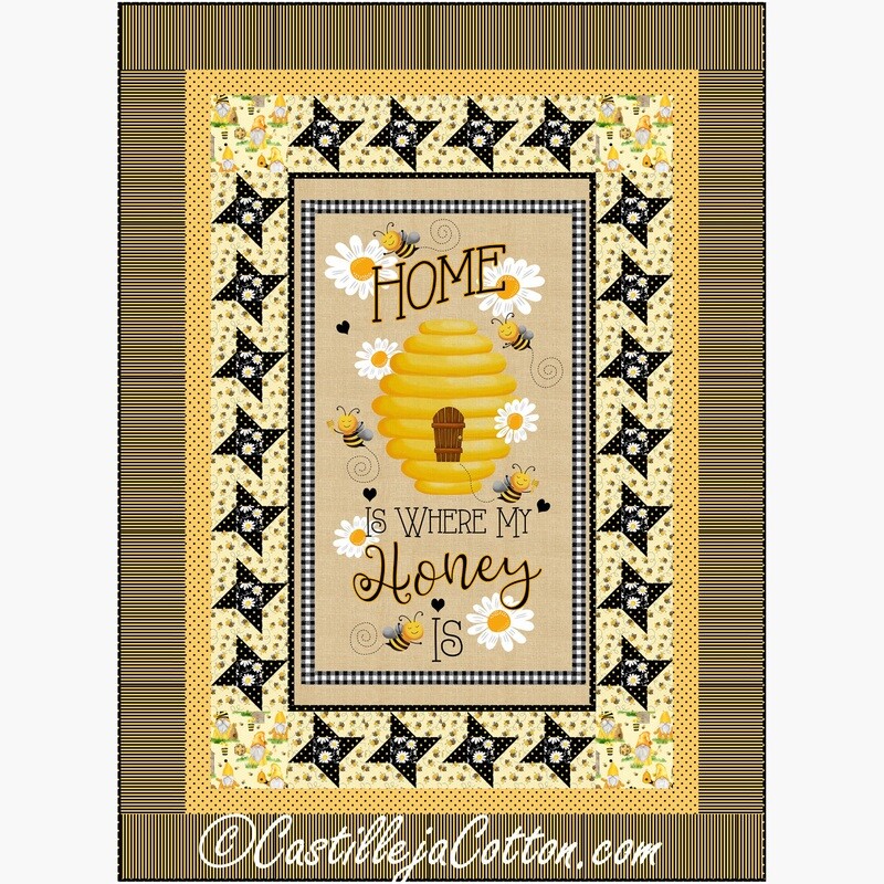 Beehive Lap Downloadable Pattern By Castilleja Cotton