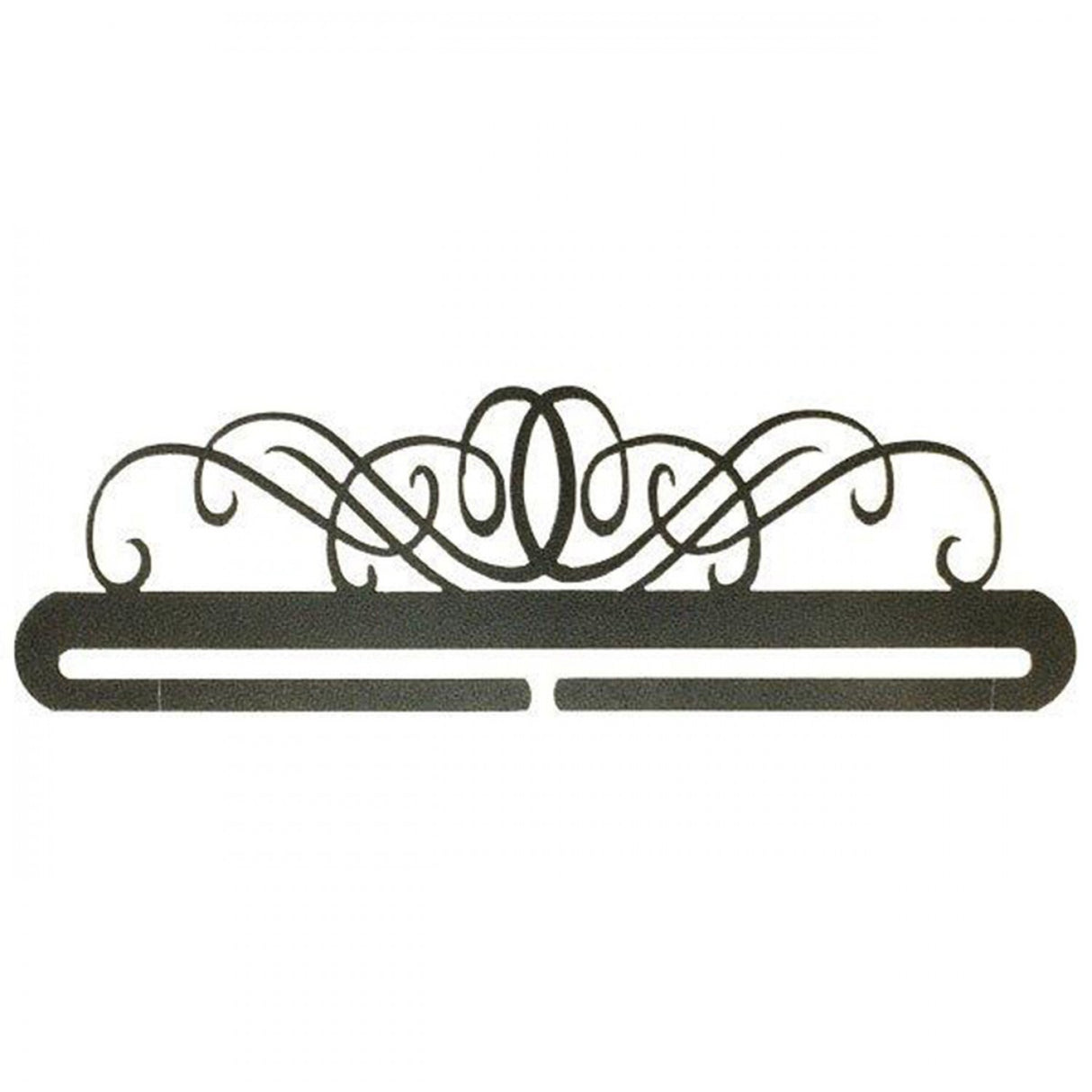 12in Windy Scroll Split Bottom Charcoal