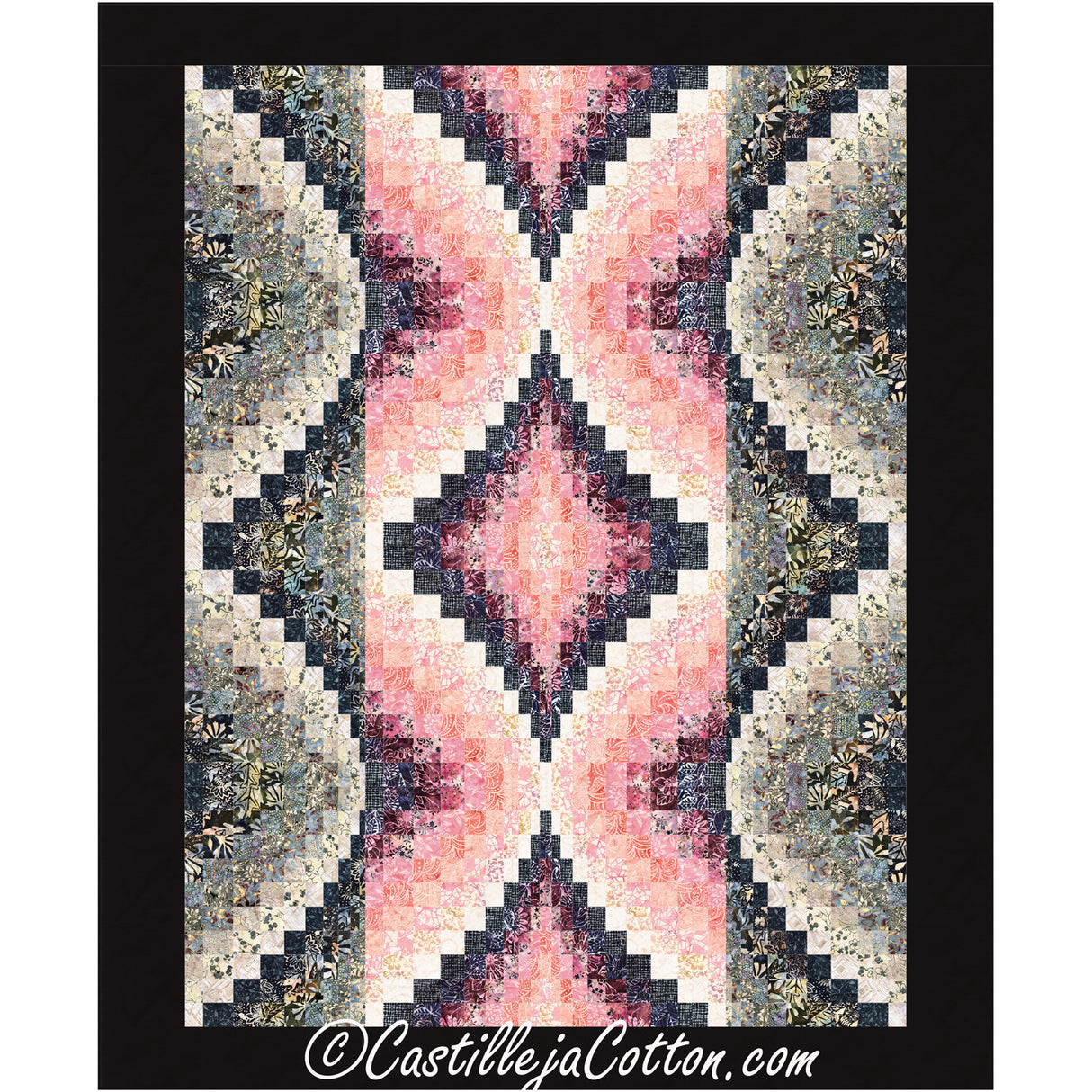 Echoing Jewels Cherry Downloadable Pattern by Castilleja Cotton