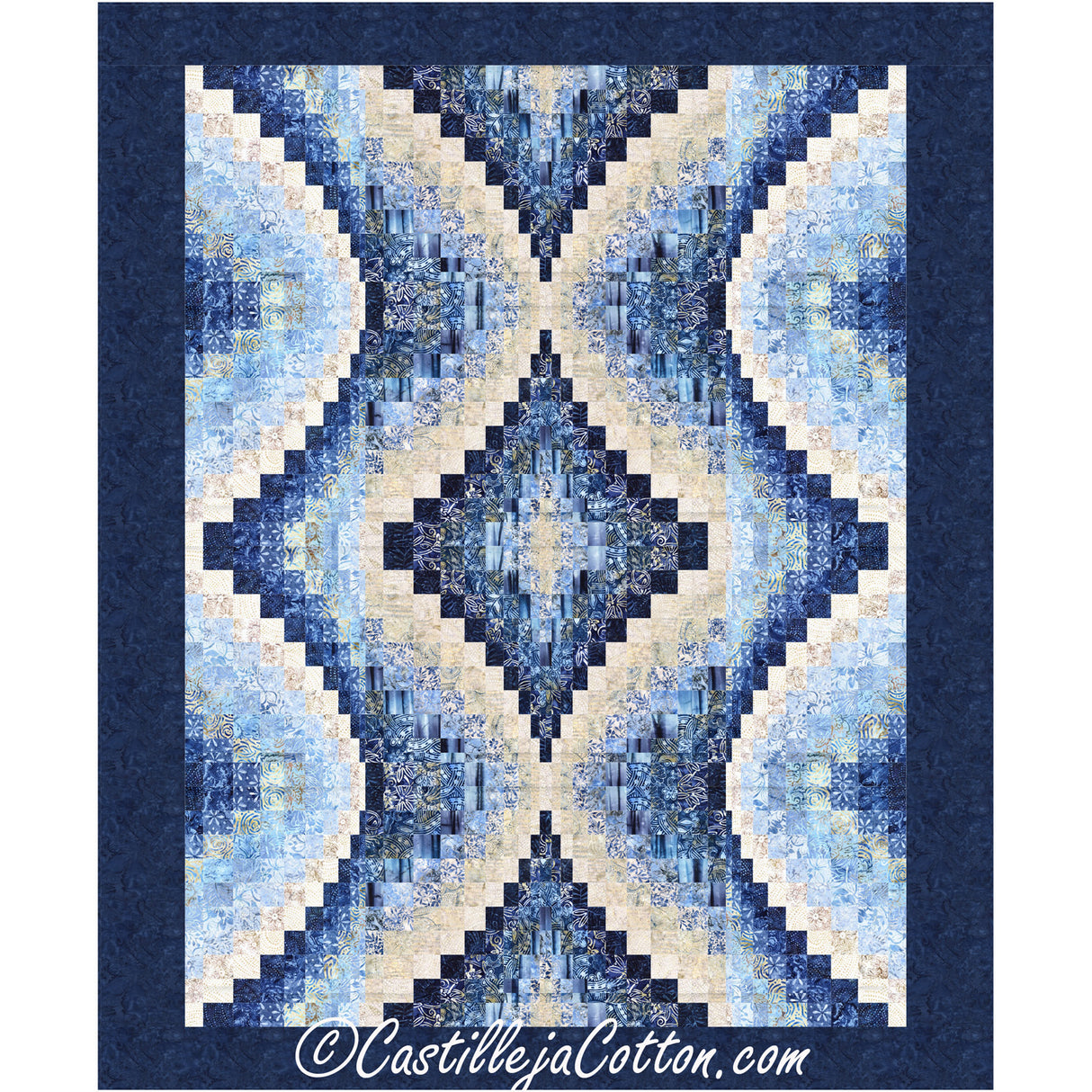 Echoing Jewels Eclipse Downloadable Pattern by Castilleja Cotton