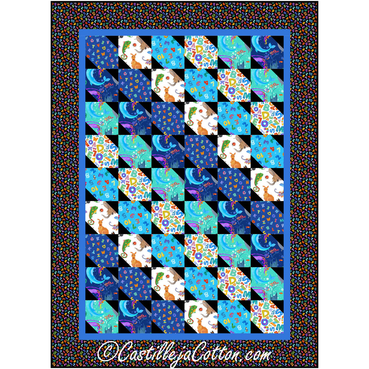 Emerging Stars ABC Downloadable Pattern by Castilleja Cotton