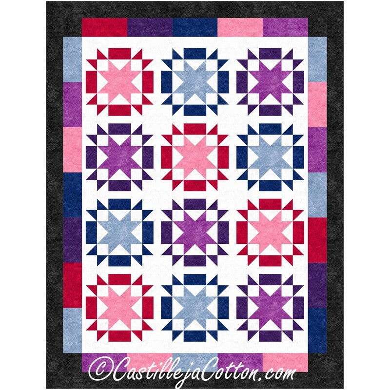 Starry Jewels Downloadable Pattern by Castilleja Cotton
