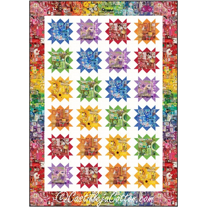 Starry Collage Downloadable Pattern By Castilleja Cotton