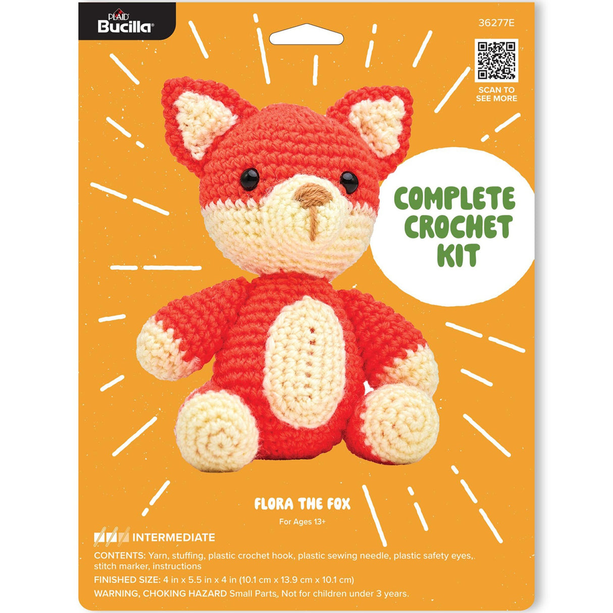 Bucilla Amigurumi Crochet Kit - Flora the Fox Quilt Pattern by Plaid Enterprises
