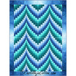 Bargello Ripple 2 Teal Downloadable Pattern by Castilleja Cotton