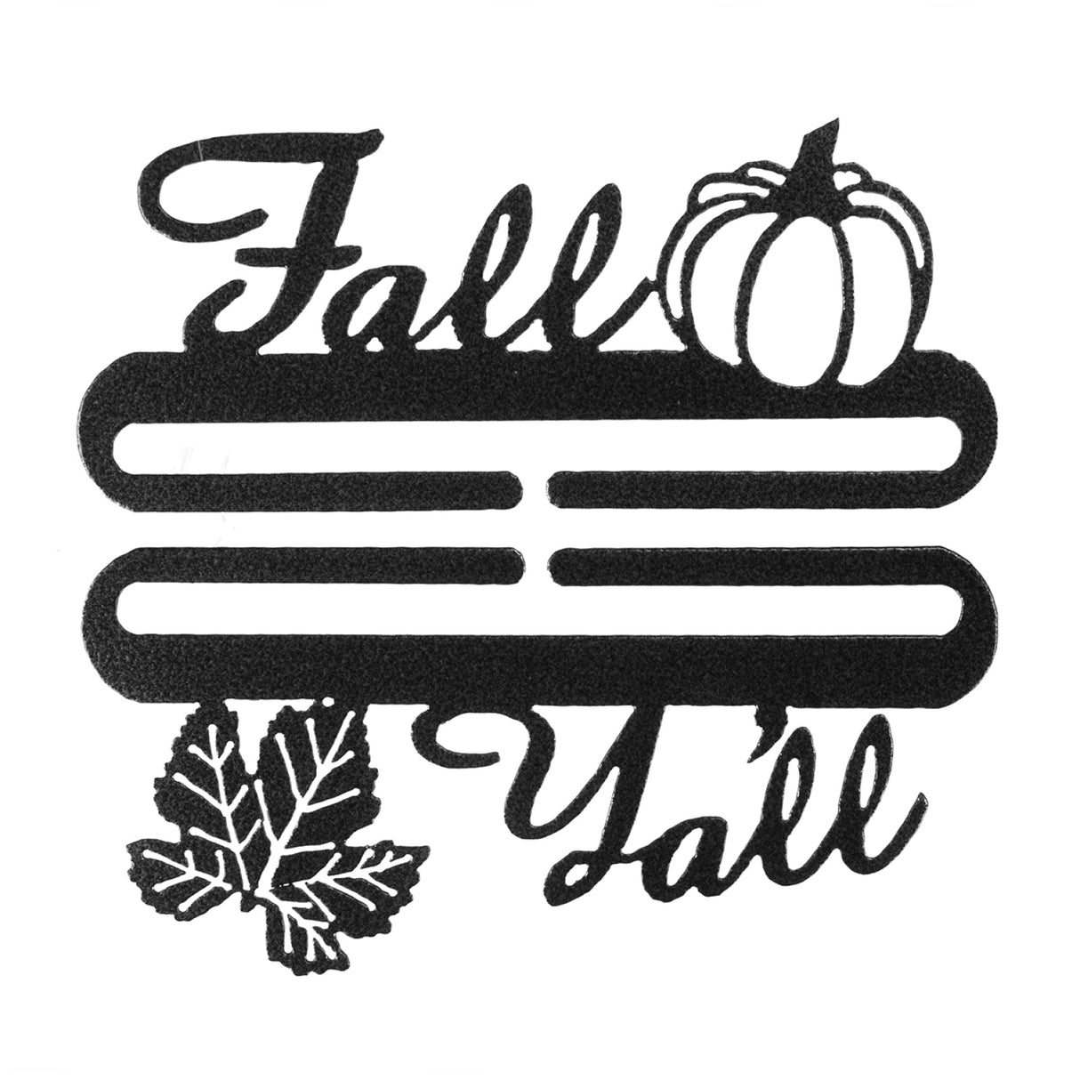 Fall Ya'll Bell Pull Charcoal 6in by Ackfeld Manufacturing
