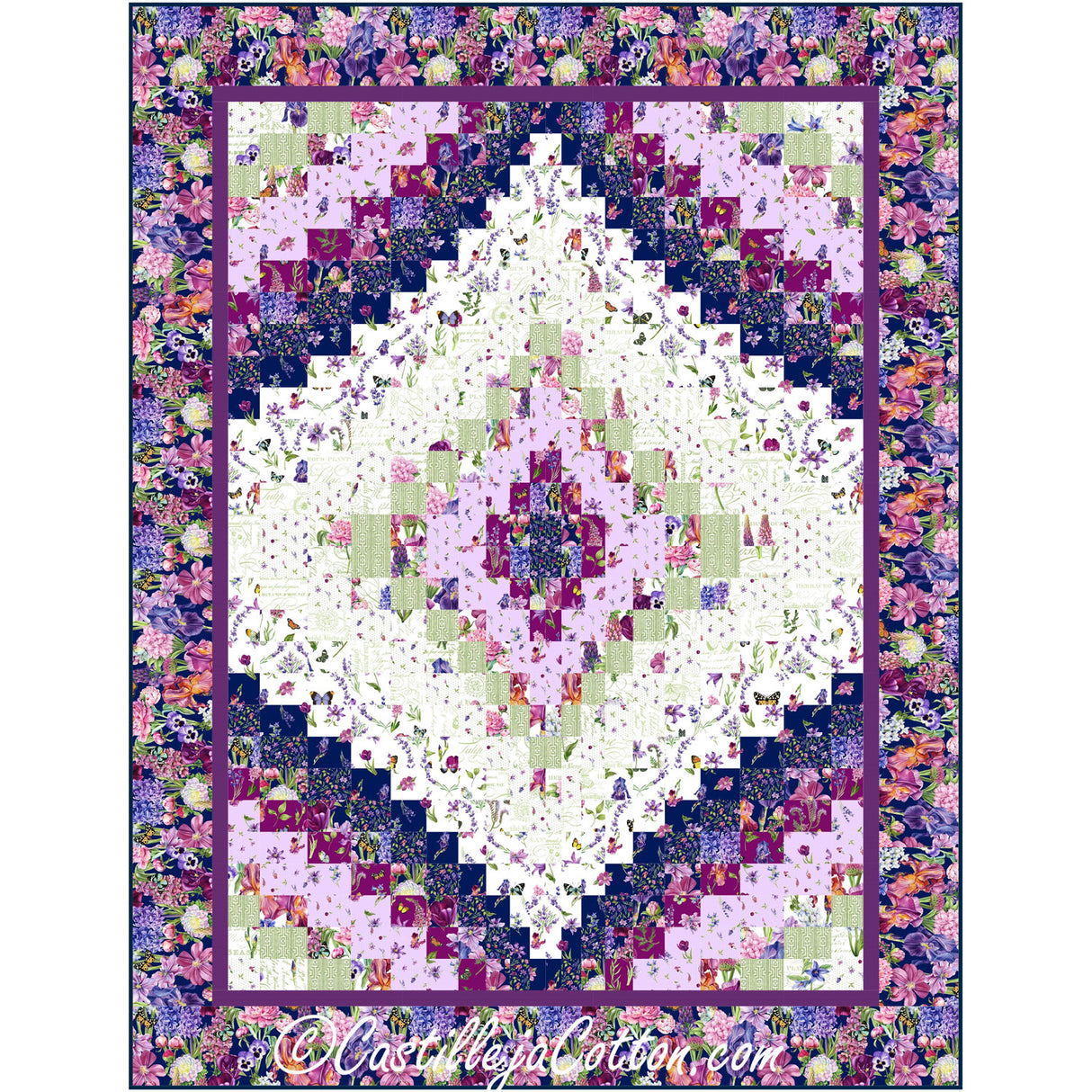 Bargello Garden Downloadable Pattern By Castilleja Cotton