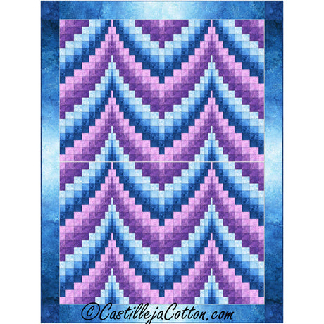 Bargello Ripple 2 Purple Downloadable Pattern by Castilleja Cotton
