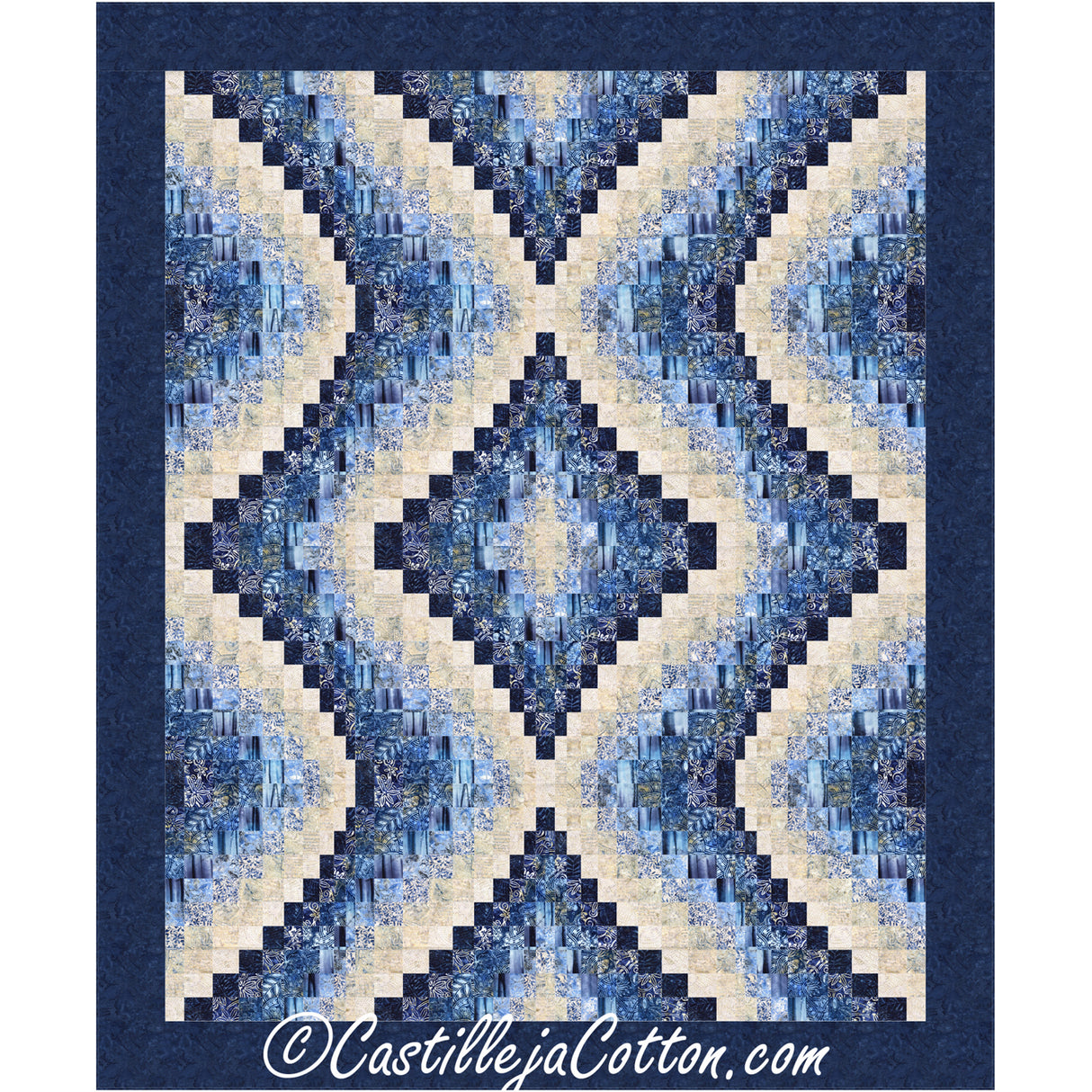 Echoing Jewels King Downloadable Pattern by Castilleja Cotton