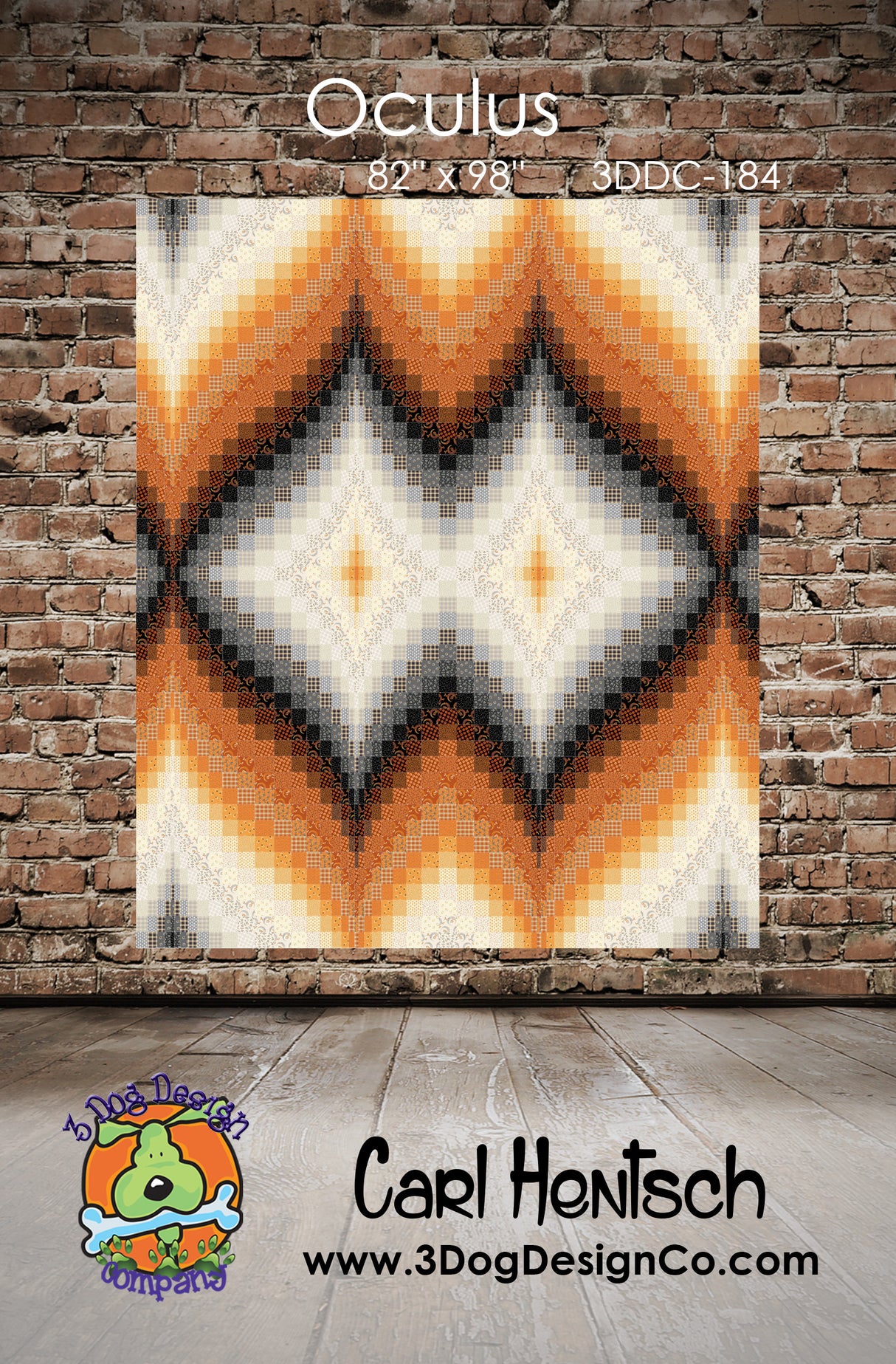 Oculus Downloadable Pattern by 3 Dog Design Co Quilt Patterns