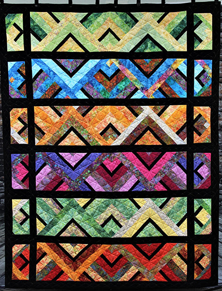 Striped Surprise Quilt Pattern by 3 Dudes Quilting D