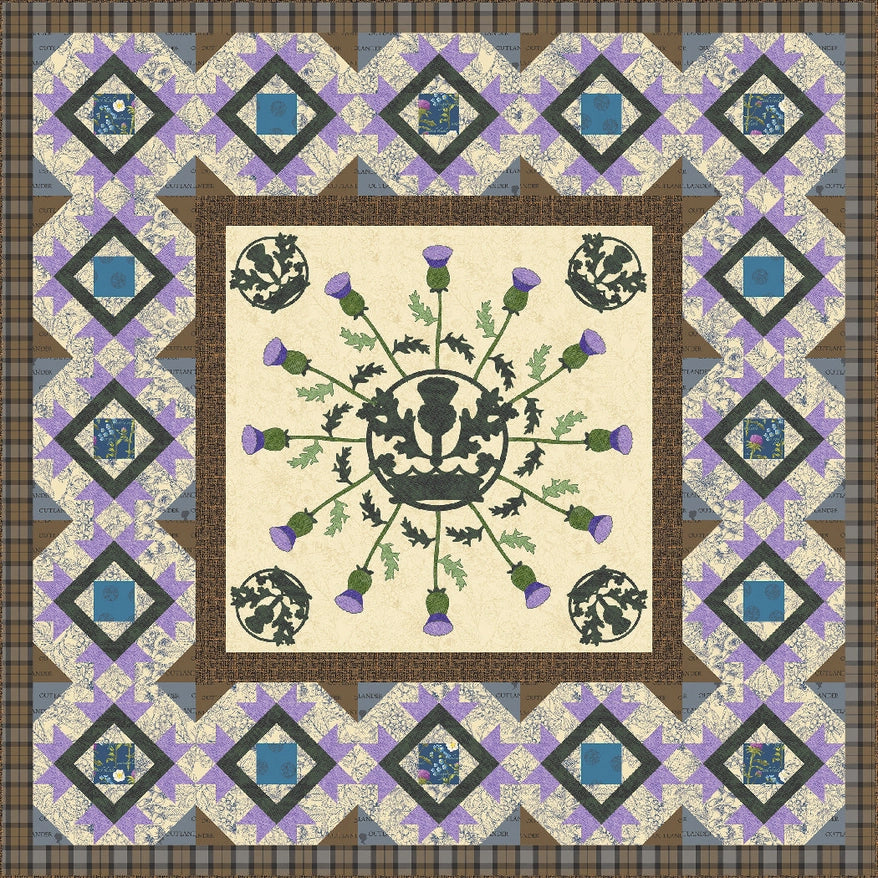 Order of the Thistle Quilt Pattern by The Whimsical Workshop