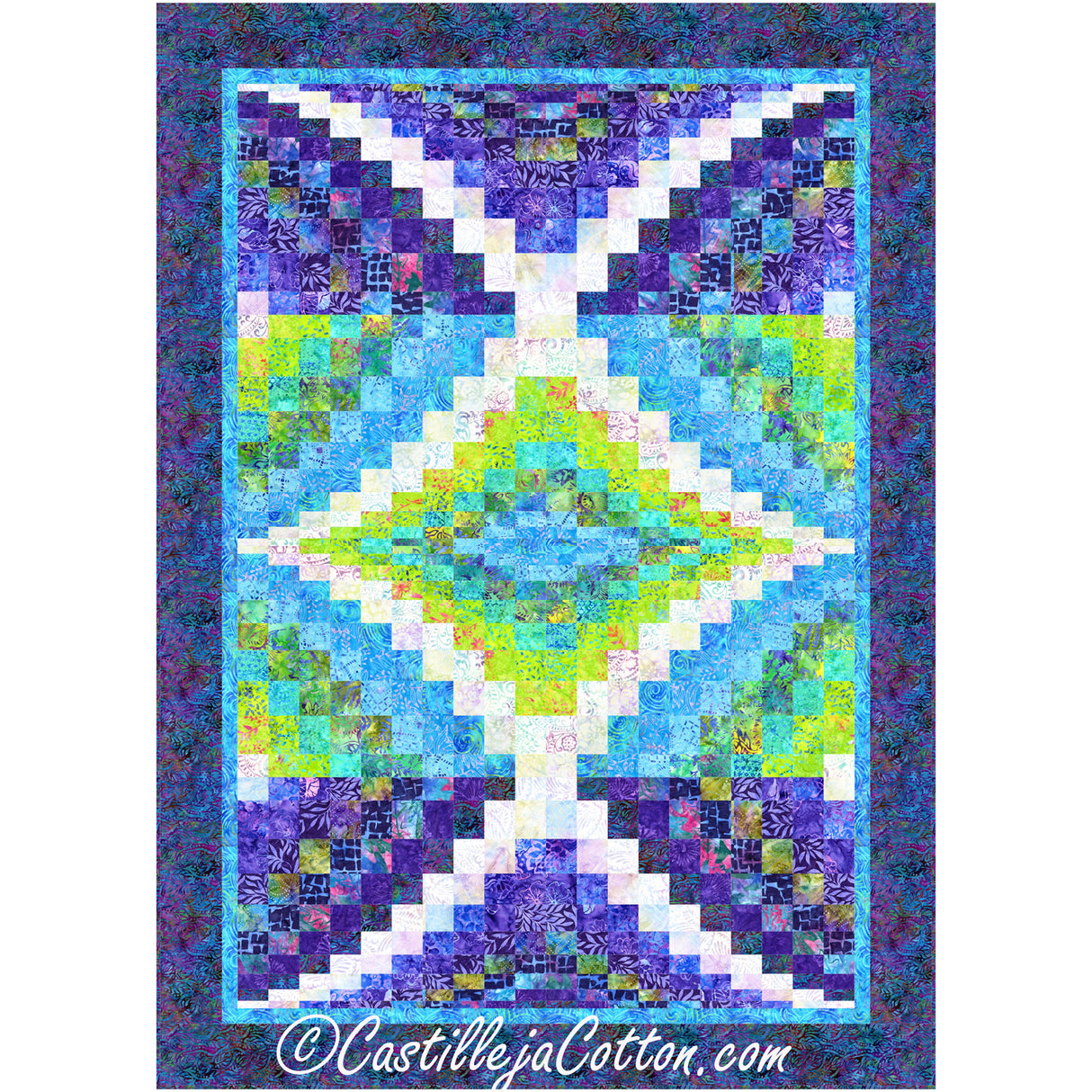 Center Diamond Dreamer Downloadable Pattern By Castilleja Cotton