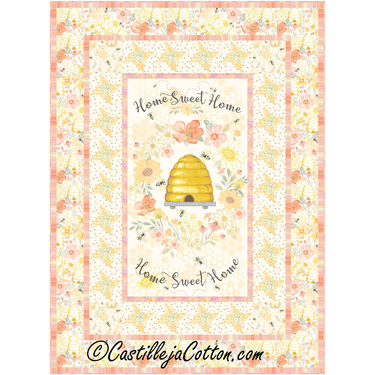 Bee Home Downloadable Pattern By Castilleja Cotton