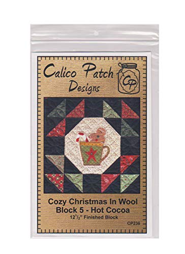 Cozy Christmas in Wool Series Block #5 - Hot Cocoa