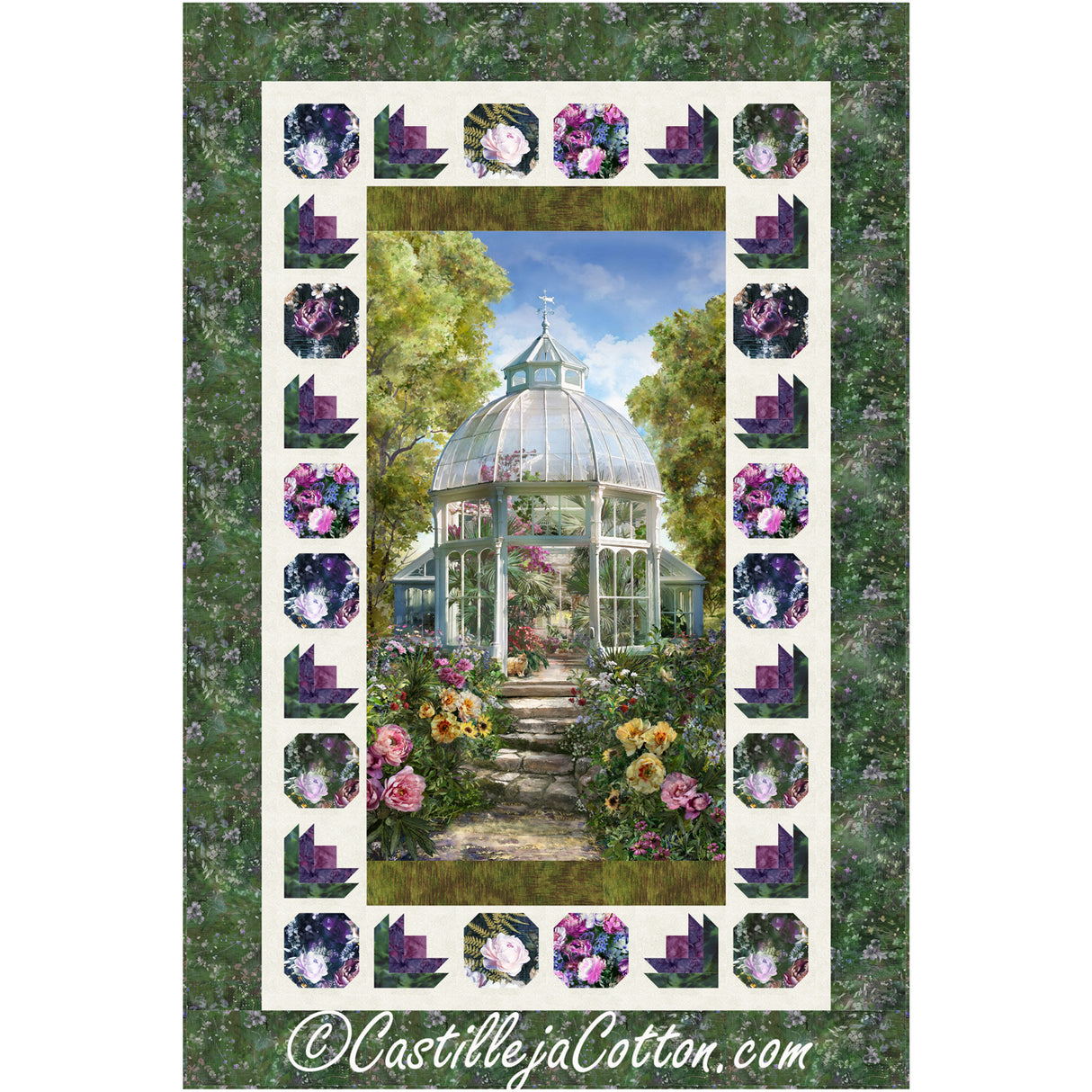Botanical Garden Downloadable Pattern by Castilleja Cotton