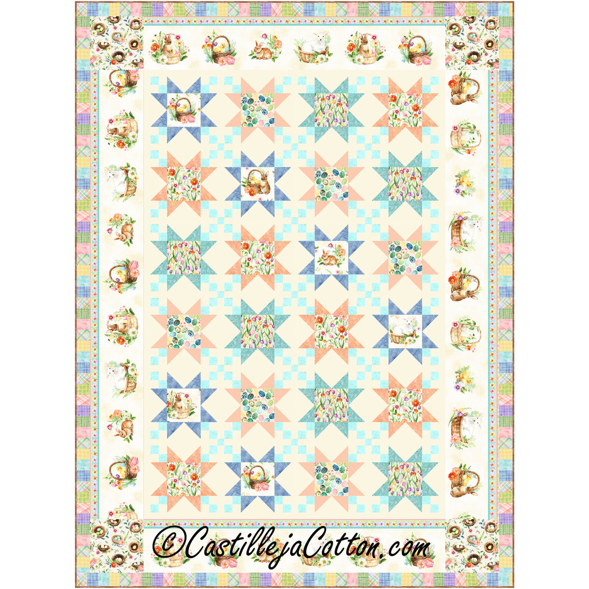 Starry Easter Downloadable Pattern by Castilleja Cotton
