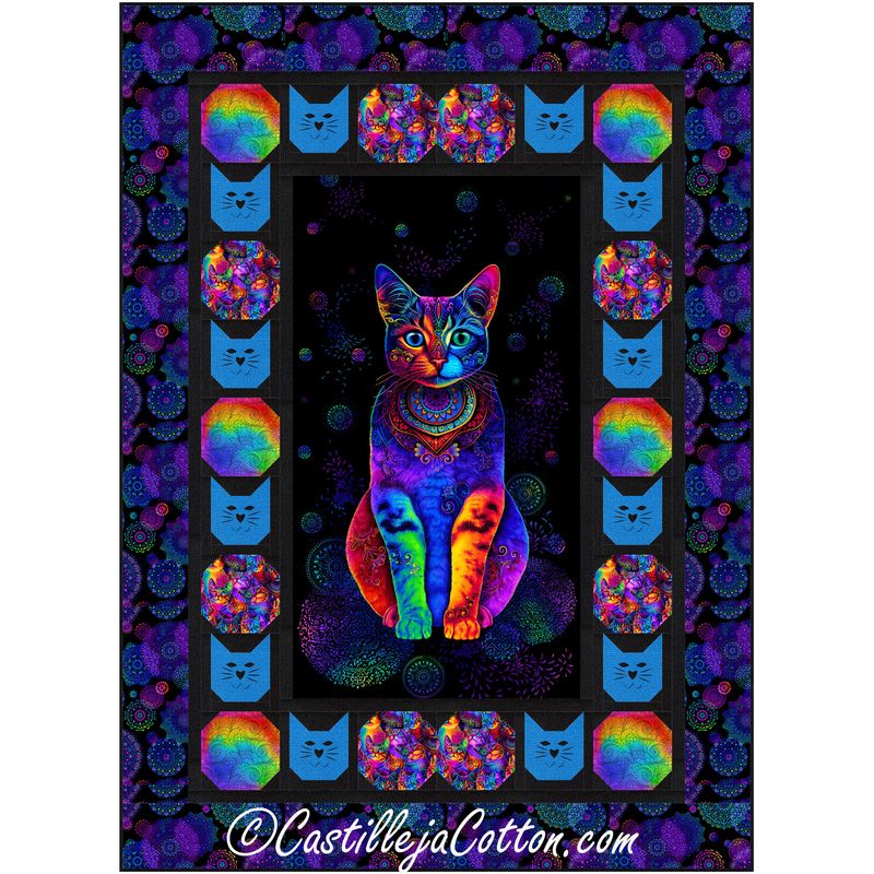 Wild Cats Meow Downloadable Pattern by Castilleja Cotton