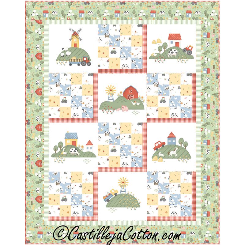 Farm Animals Downloadable Pattern by Castilleja Cotton