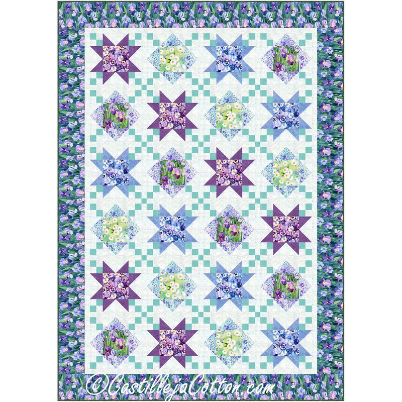 Chained Flowers Downloadable Pattern by Castilleja Cotton