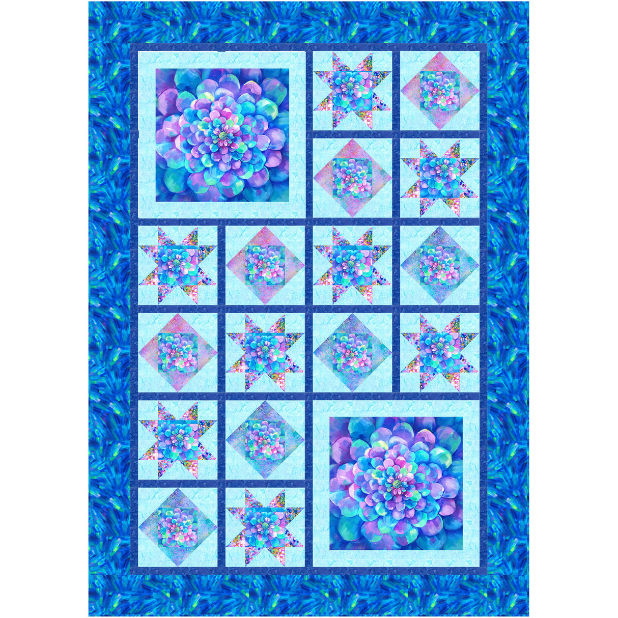 Blooming Stars Downloadable Pattern by Castilleja Cotton