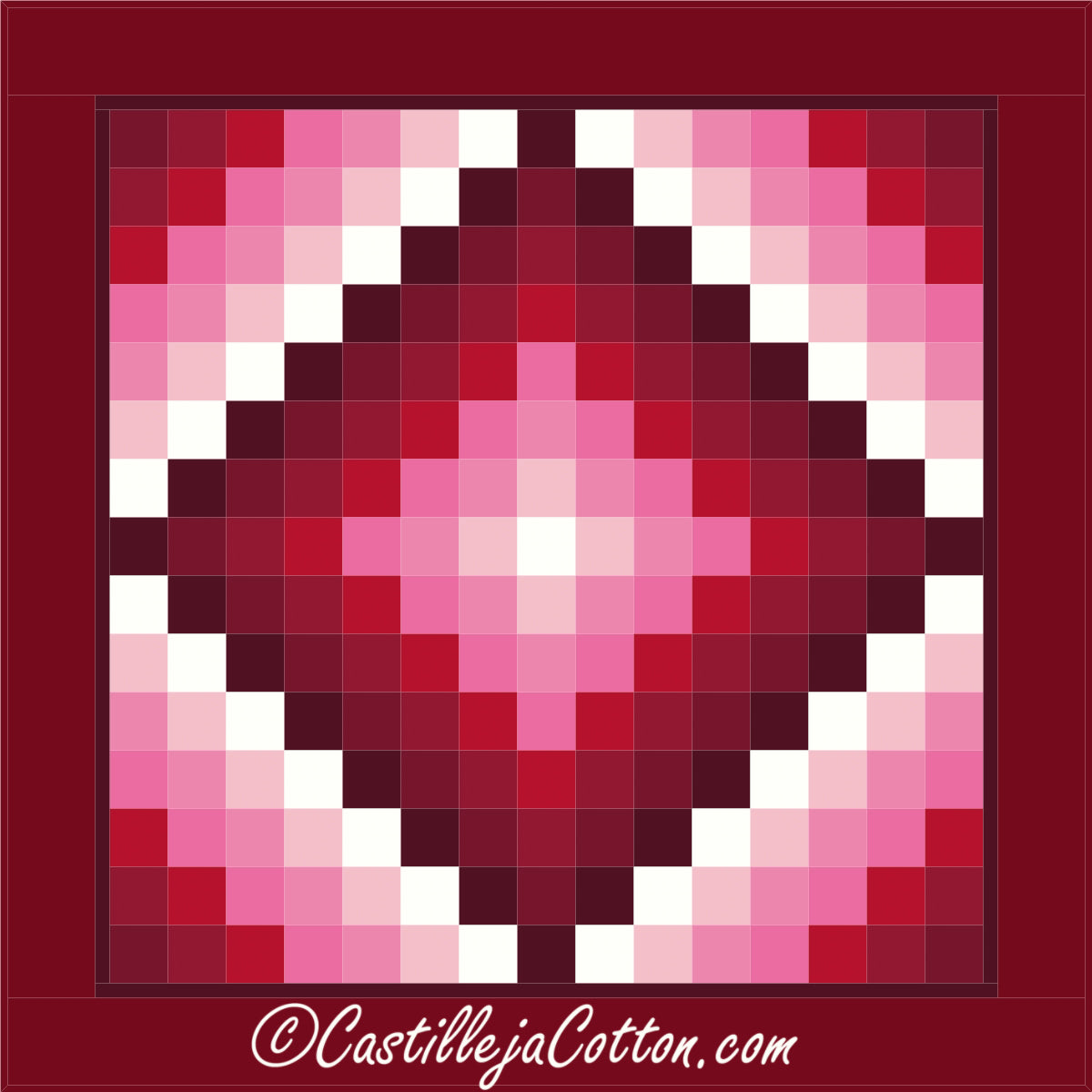 Crimson Eight Trip Downloadable Pattern by Castilleja Cotton