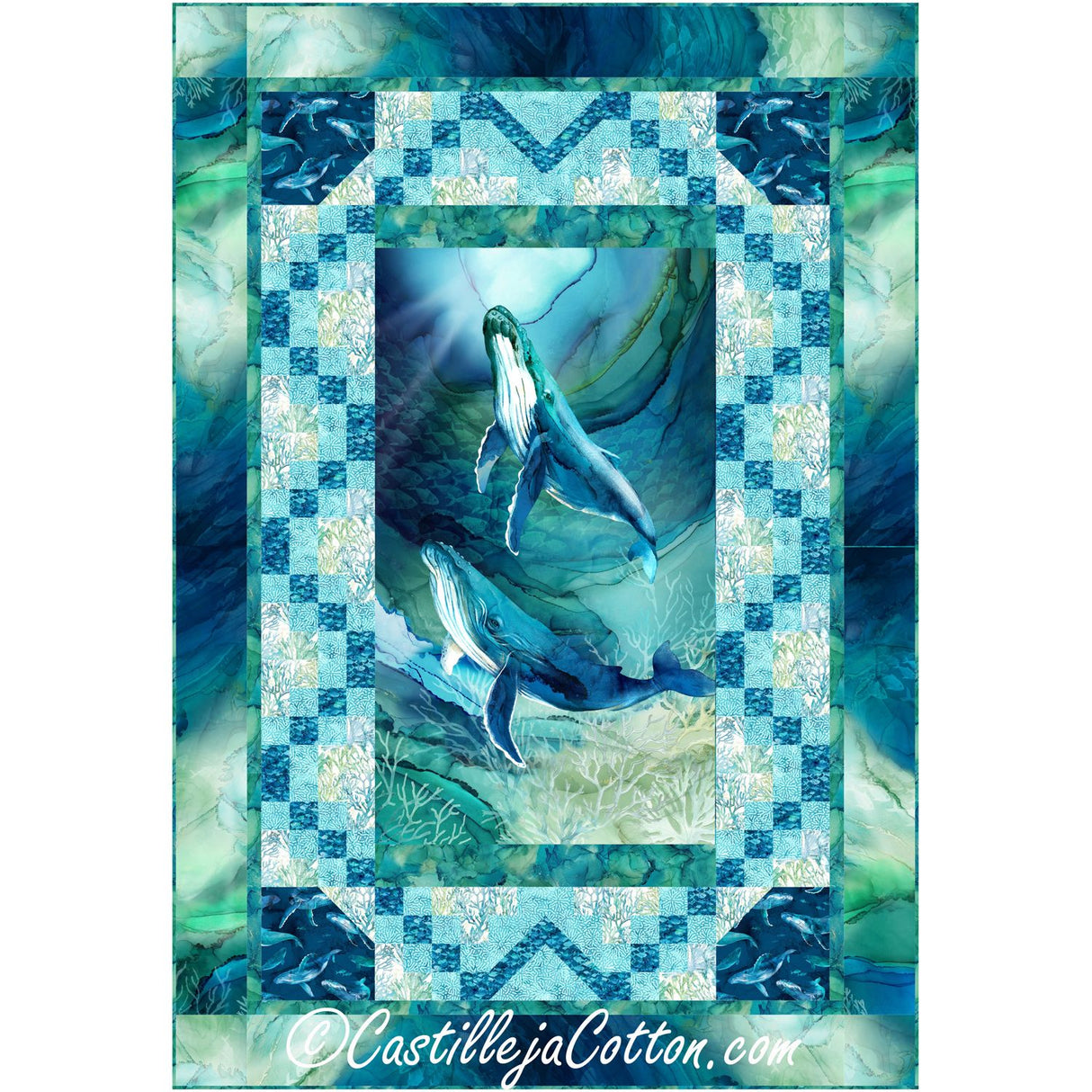 Deep Humpbacks Downloadable Pattern by Castilleja Cotton