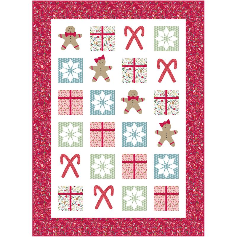Gingerbread Snowflakes Downloadable Pattern by Castilleja Cotton