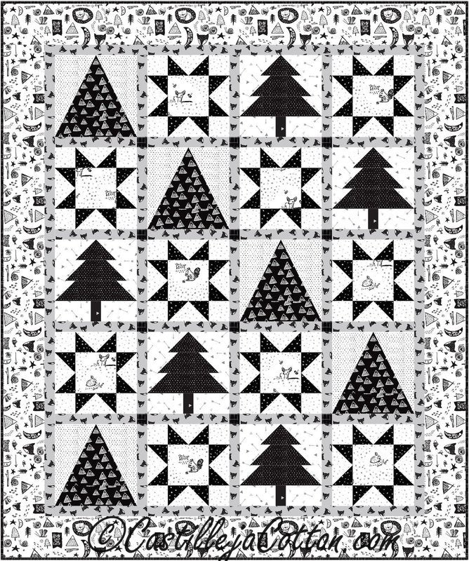 Starry Teepees Downloadable Pattern by Castilleja Cotton