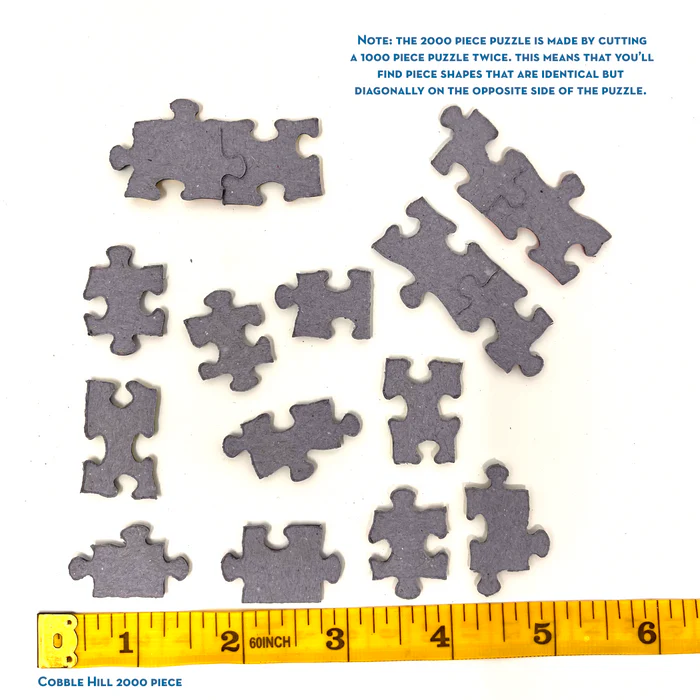 Puzzle piece sizes & shapes