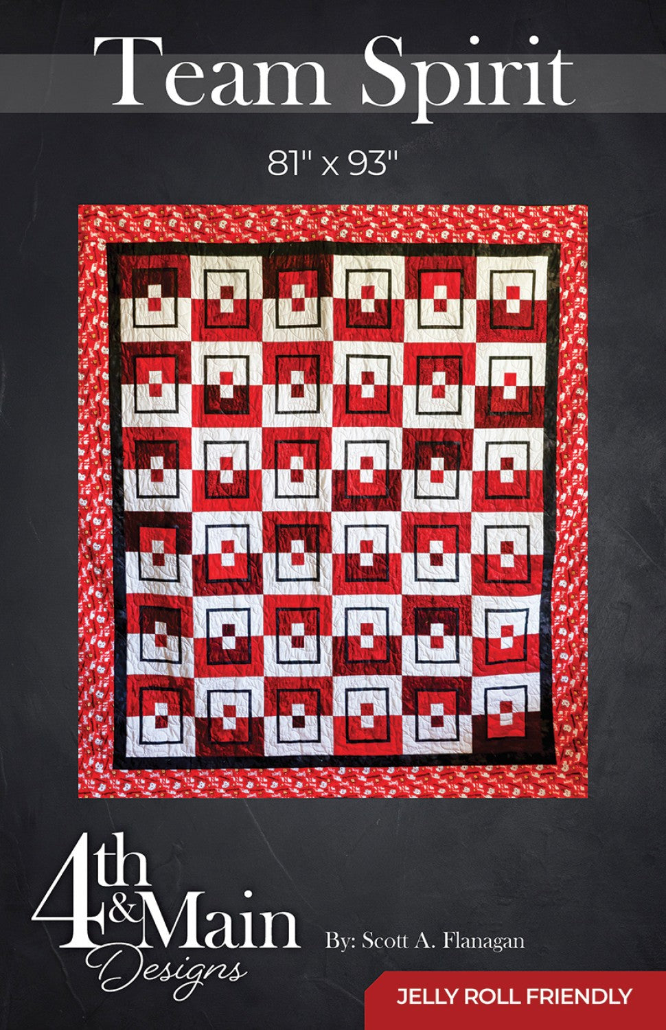 Team Spirit Quilt Pattern by 4th & Main