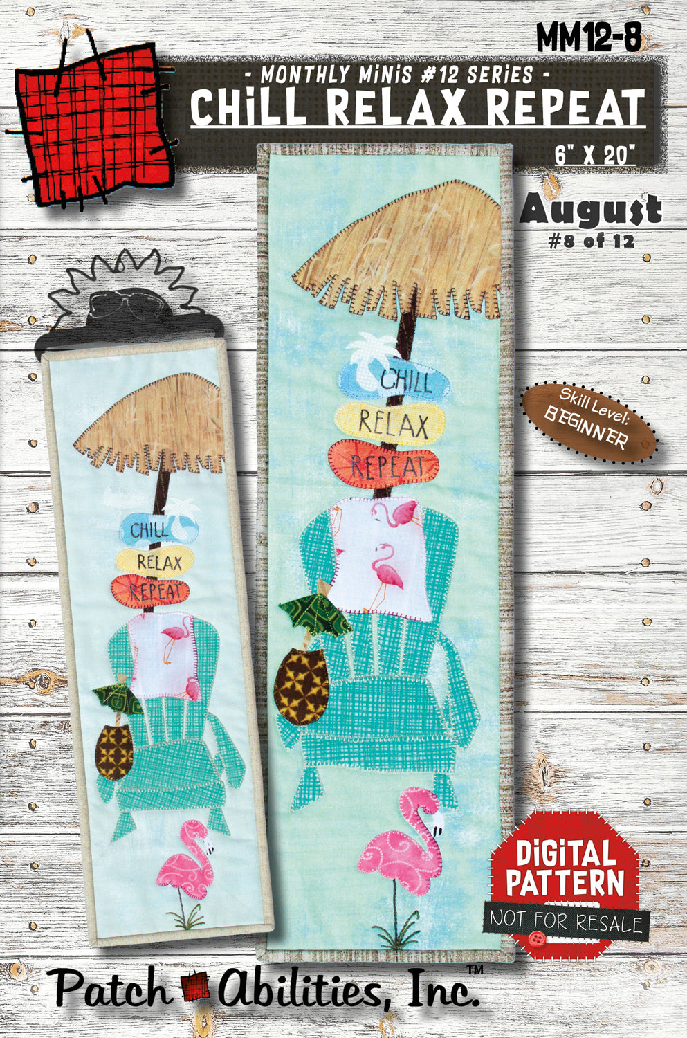 Chill Relax Repeat Downloadable Pattern by Patch Abilities