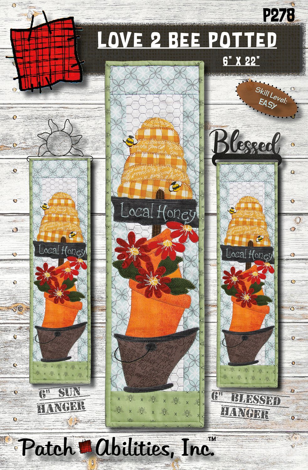 Love 2 Bee Potted with Bee Buttons