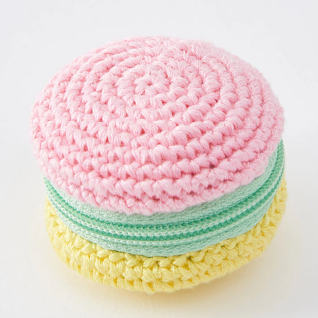 Tiny pouch crocheted with embroidery floss (Colourful Macaron) by Lecien Japan, Inc.