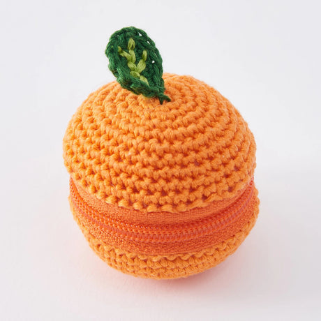 Tiny pouch crocheted with embroidery floss - Orange by Lecien Japan, Inc.