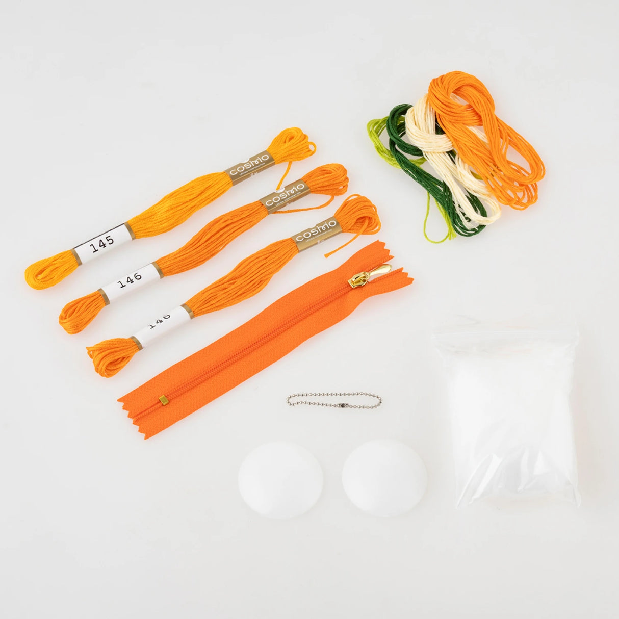 Tiny pouch crocheted with embroidery floss - Orange by Lecien Japan, Inc.