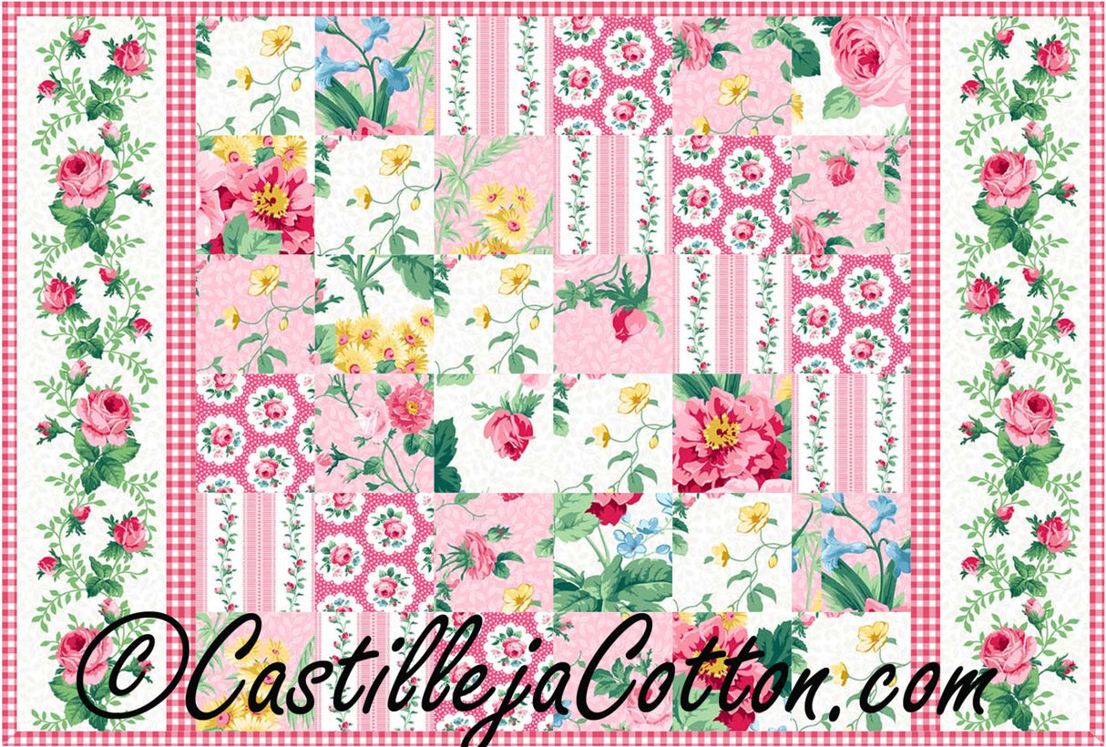 Diagonal Squares Placemat Downloadable Pattern by Castilleja Cotton