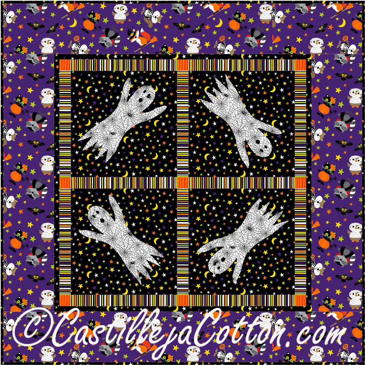 Ghostly Harvest Moon R2 Downloadable Pattern – Quilting Books Patterns ...